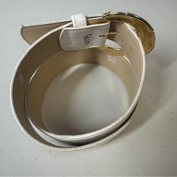 Y2K Women's Preppy Vintage Emmanuel Boho 90s White Belt Petite Small - Picture 9 of 15